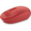 Mouse Óptico Inalámbrico Ambidiestro, 2.4 GHz, Color Rojo, Mobile 1850 Microsoft